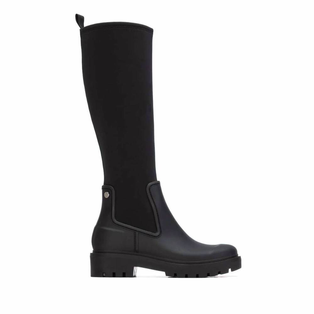 NEW XTI women's tall chelsea boots in black
